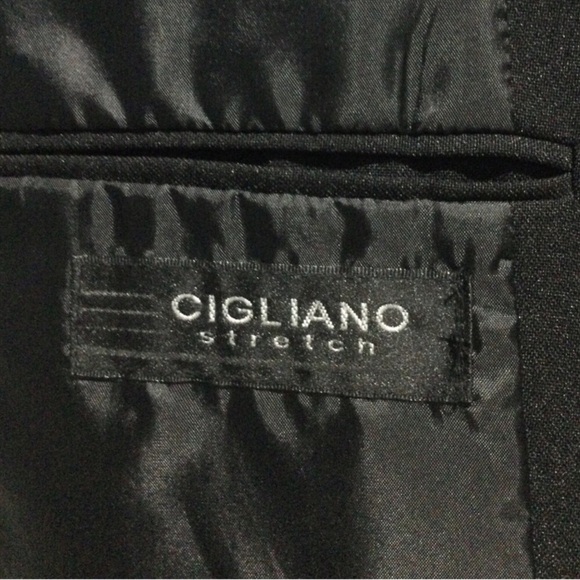 Cigliano Elegant Italian Formal Black Suit - Picture 2 of 7